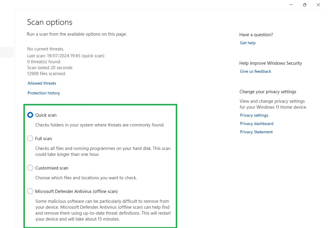 scan-options-on-windows-11-windows-security-quick-scan-full-scan-customised-scan-offline-scan