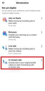 Monetize with In-stream ads on Facebook